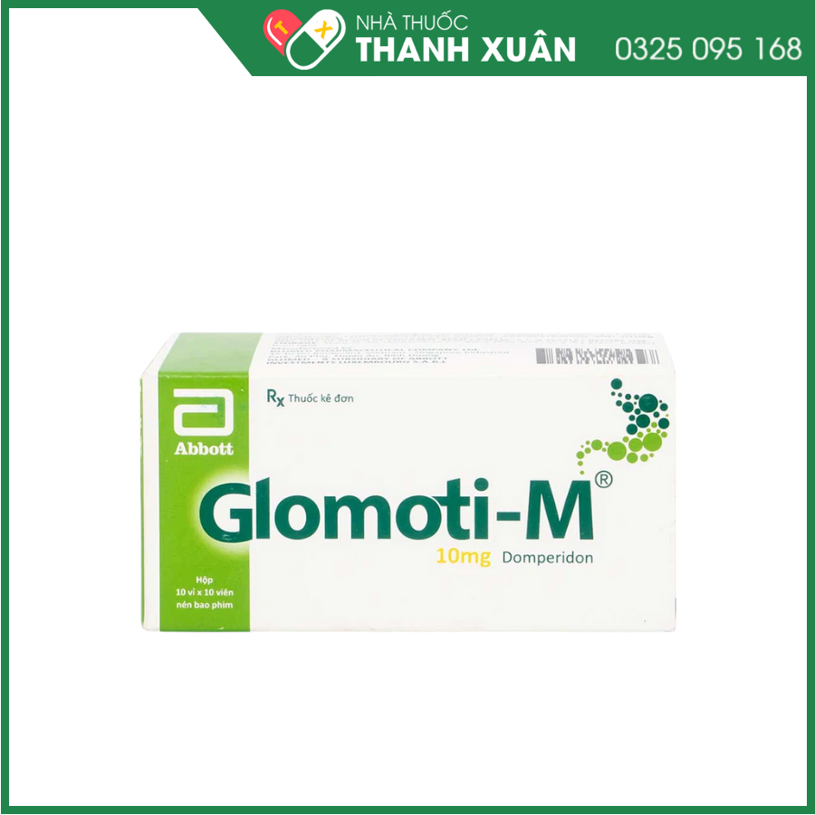 Glomoti M - Điều trị triệu chứng buồn nôn, nôn, chướng bụng, ợ hơi